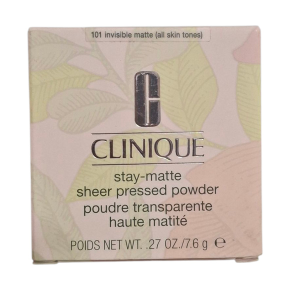 Clinique Stay-Matte Sheer Pressed Powder 101 Invisible Matte All Skin Tones 27oz - Picture 1 of 2